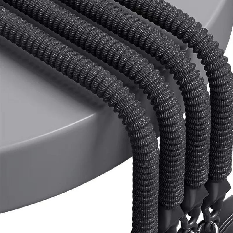 Showlu Pedal Tension Rope with handles, multi-functional abdominal resistance band for core workouts and strength training.