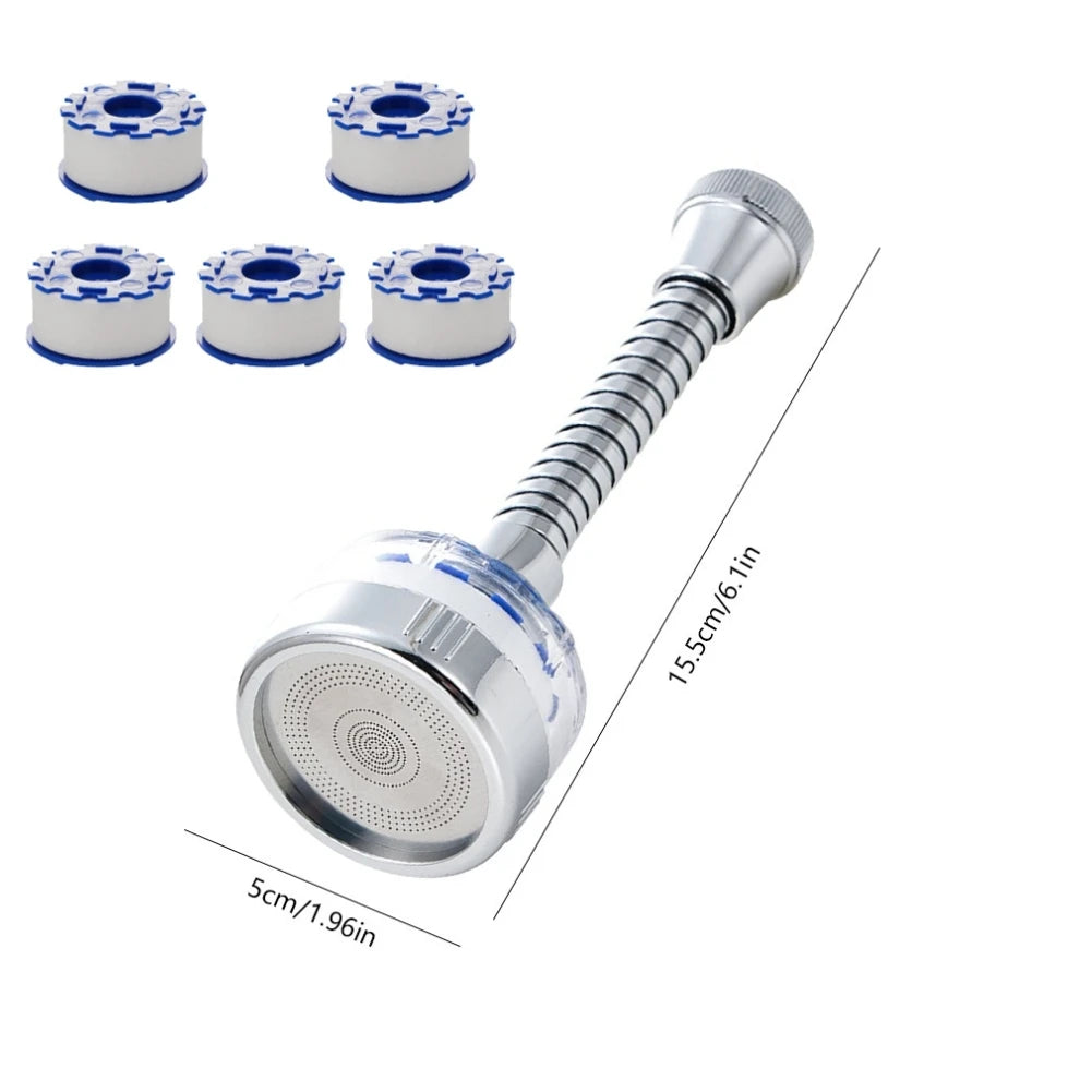 Showlu Fashion Store APWIKOGER faucet water filter with 360° pressurized sink tap aerator attached to a kitchen faucet.