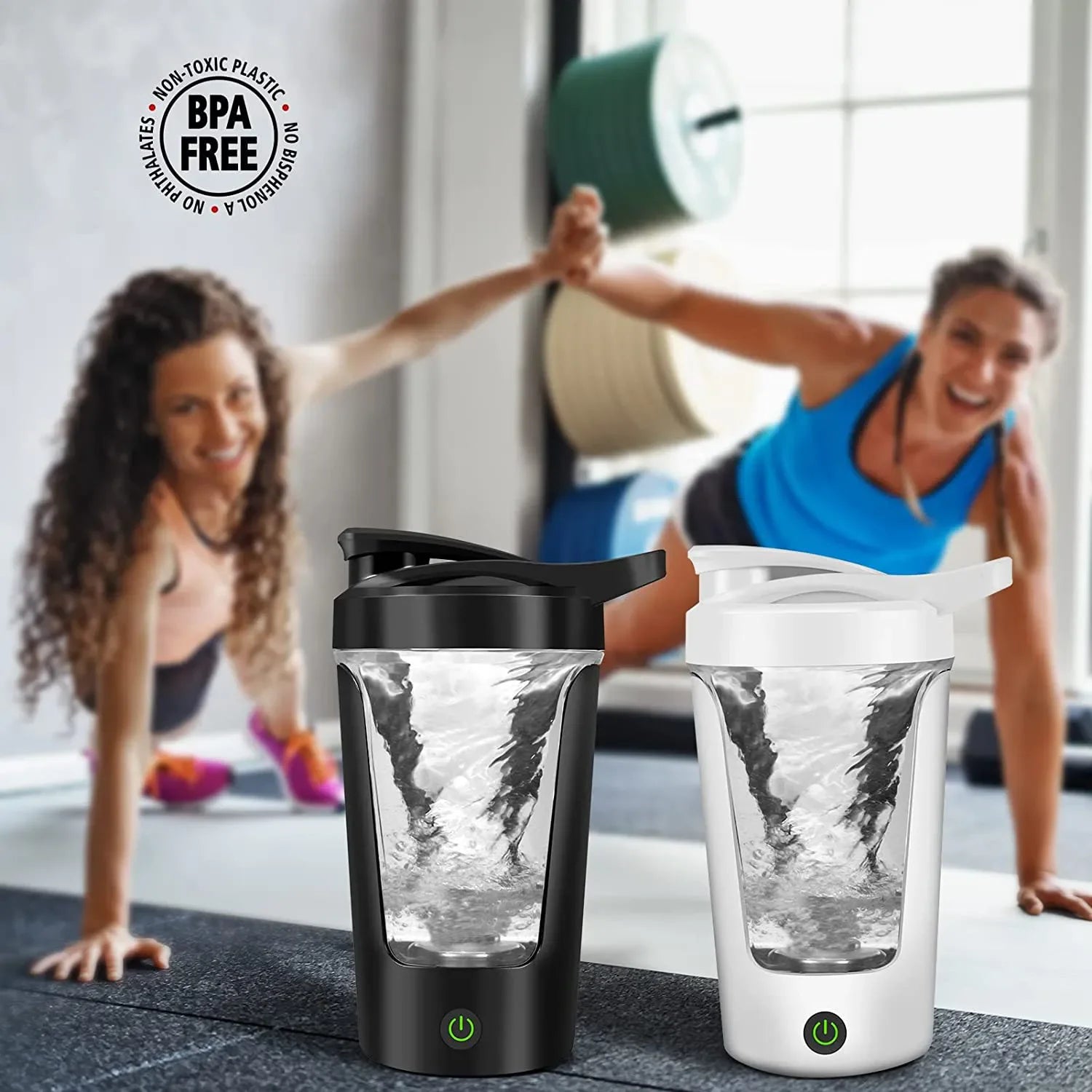 450ml Portable Electric Protein Shaker Bottle and Mixer Cup