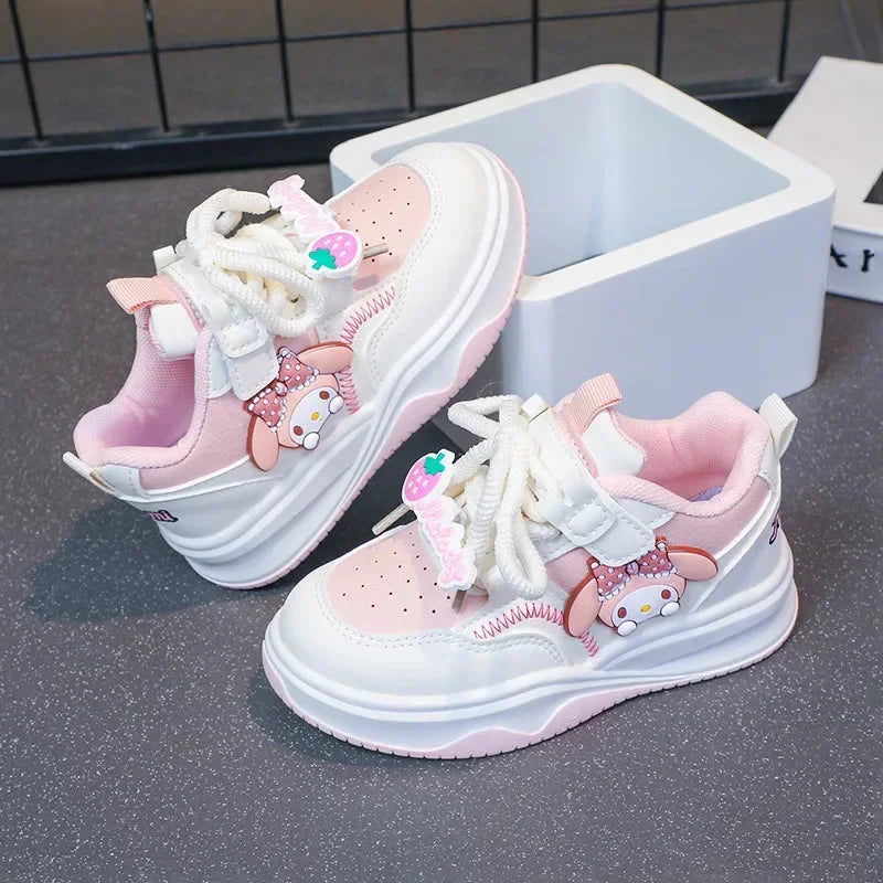 Hello Kitty girls running shoes featuring Kuromi cartoon design, platform sneakers by SHOWLU FASHION STORE