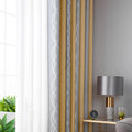 New Thickened Striped Jacquard Curtains For Kids Children's Room Living Room Bedroom Seamless Splicing Curtain Fabric
