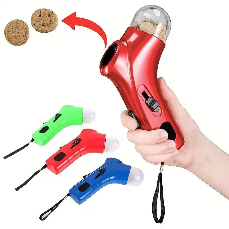 Showlu Smart General dog treat launcher, a pet interactive training toy with a sleek design for engaging play and training.