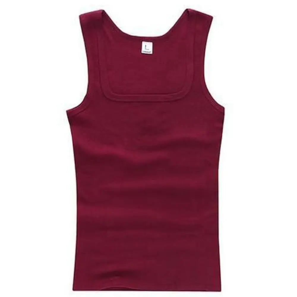 Basic elastic cotton sleeveless men's tank top and women's T-shirt, perfect for summer fitness and bodybuilding, by Showlu Fashion Store.