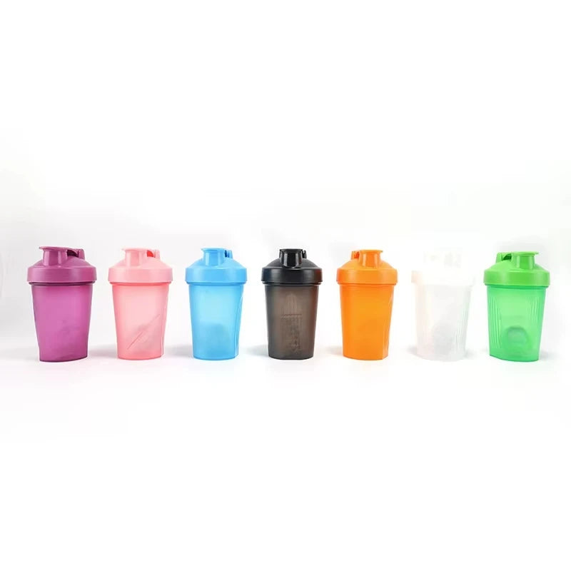1-7PCS Shaker Bottles Sport Water Cups Whey Protein Powder Mixer Bottle Fitness Gym Shaker Outdoor Portable Plastic Drink Cup