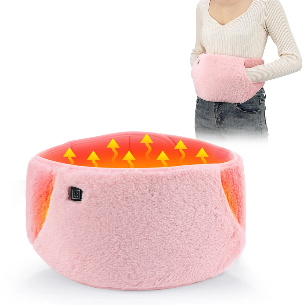 Showlu Smart General USB electric heating waist belt with adjustable graphene warm pad for targeted warmth and comfort.