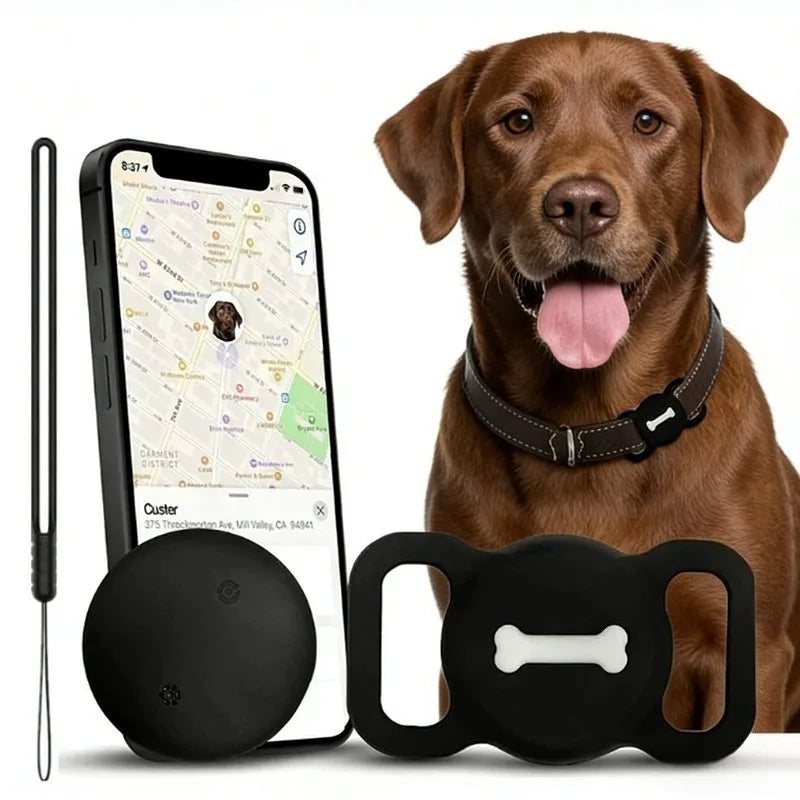 Showlu Smart Bluetooth GPS Tracker for keys and wallet, anti-lost key finder and wallet tag in black with compact design.