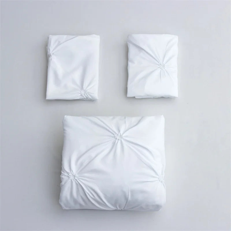 Queen Comfort Set 3Pieces, Gray Bed in a Bag Comforter Set for Bedroom, Beddding Sets without Comforter, Duvet cover&Pillowcases