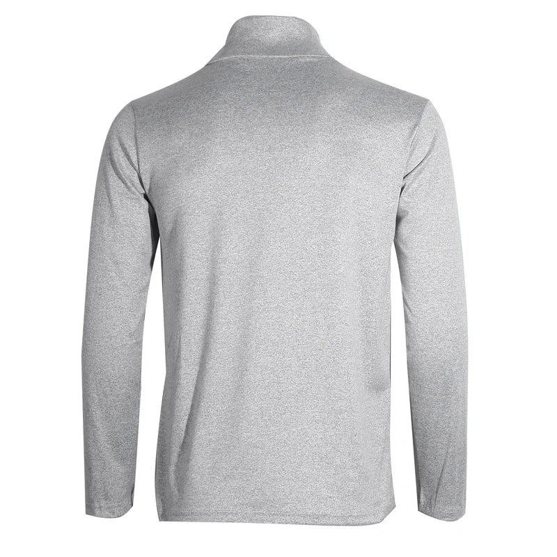 Slim fit men's thermal underwear top with turtleneck and long sleeves, by SHOWLU FASHION STORE, designed for warmth and comfort.