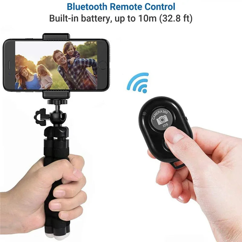 Showlu Smart General phone tripod stand with adjustable legs and mounting clip for stable smartphone photography.