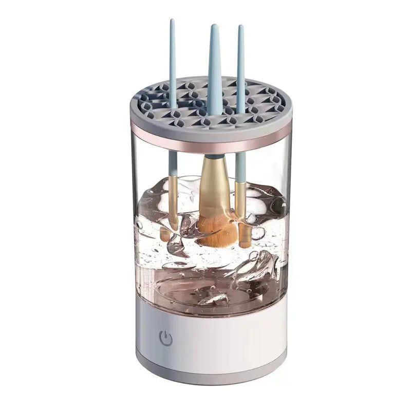 Showlu Smart Electric Makeup Brush Cleaner with USB, automatic deep cleaning device for makeup brushes.