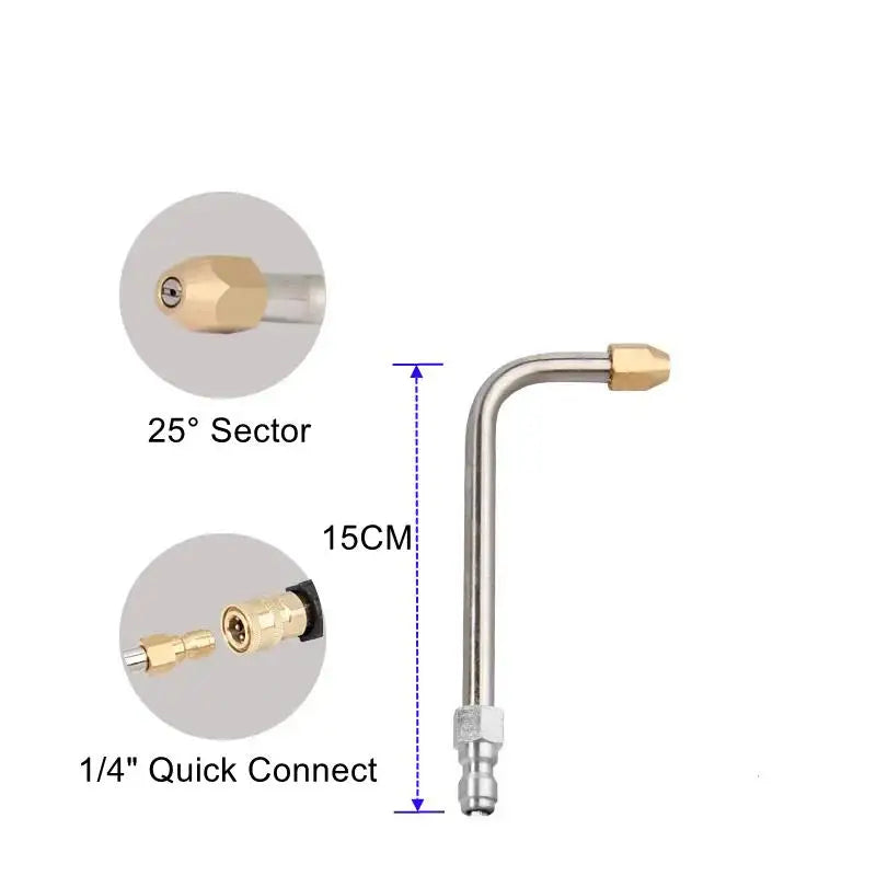 High pressure wash gun extension spray wand by Showlu Fashion Store, featuring durable, adjustable nozzle for cleaning.