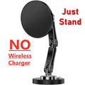 Showlu Smart General magnetic car wireless charger phone holder with 15W fast charging, mounted in a vehicle dashboard.