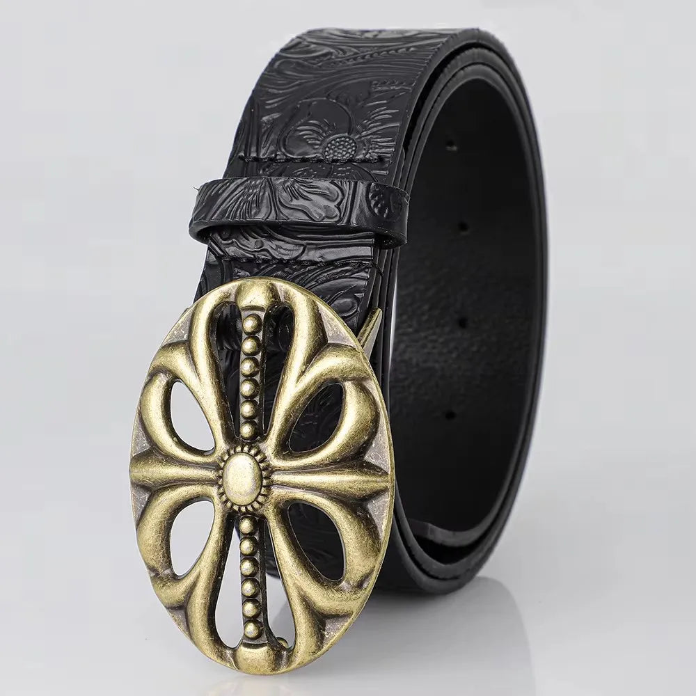 Retro men's bohemian style fashion belt with punk rock design, suitable for jeans, dresses, and casual wear, by Showlu Fashion Store.