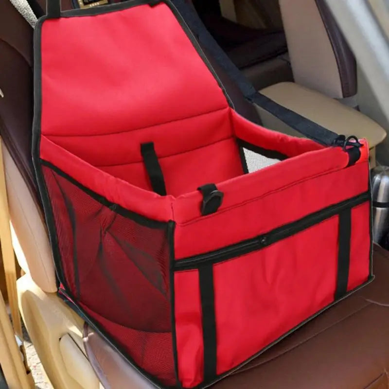 Showlu Smart General small dog car seat carrier bag with breathable mesh sides and adjustable straps for travel comfort.