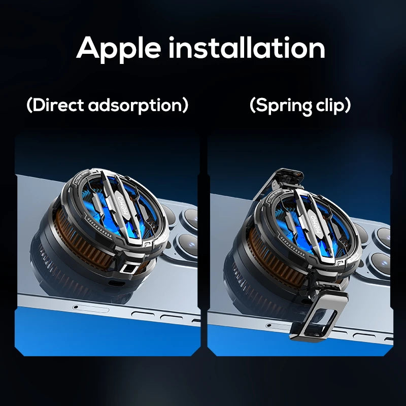 Showlu Smart General phone cooling fan with adjustable blades and USB connection, designed to keep smartphones cool during use.