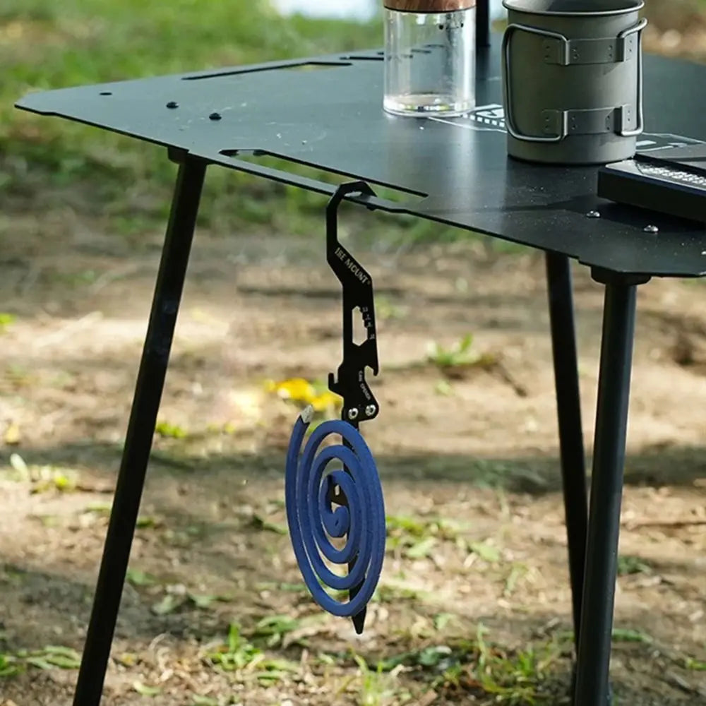 Creative Tent Ground Stakes Portable Foldable Outdoor Tent Nail Stainless Steel Bottle Opener Mosquito Coil Holder SHOWLU FASHION STORE