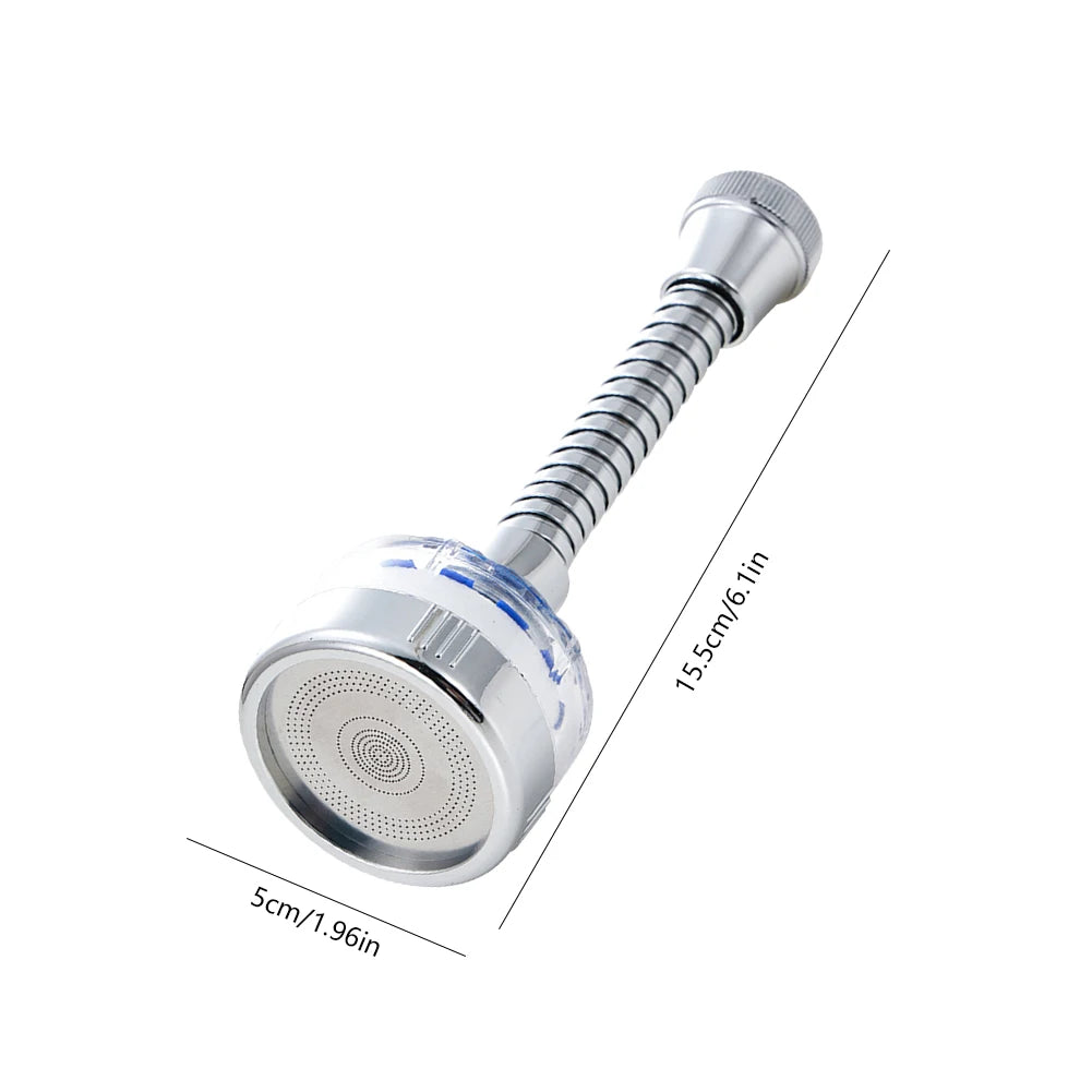 Showlu Fashion Showlu Faucet Water Filter with 360° pressurized sink tap aerator, installed on kitchen faucet for clean water access.