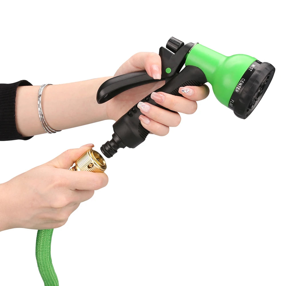 Showlu Smart General 50ft high-pressure washer hose with sturdy connectors and durable flexible design for outdoor cleaning.