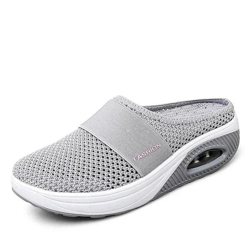 Women's orthopedic wedge sandals by SHOWLU FASHION STORE with anti-slip mesh casual slippers and supportive design.