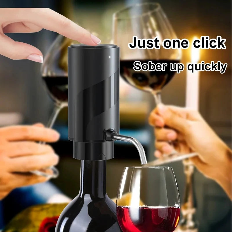 Showlu Smart General electric wine aerator dispenser with USB automatic pourer, showcasing sleek design and easy-to-use functionality.