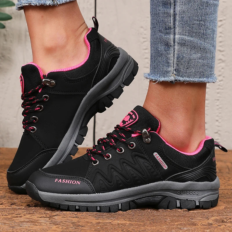 Women's breathable hiking sneakers from SHOWLU FASHION STORE with air mesh design, ideal for outdoor camping and hiking activities.