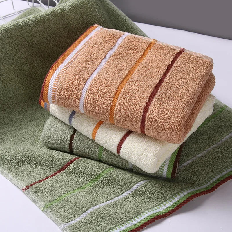 SHOWLU 100% cotton hand towel, thickened solid face towel for bathroom use, soft and absorbent for daily hygiene.