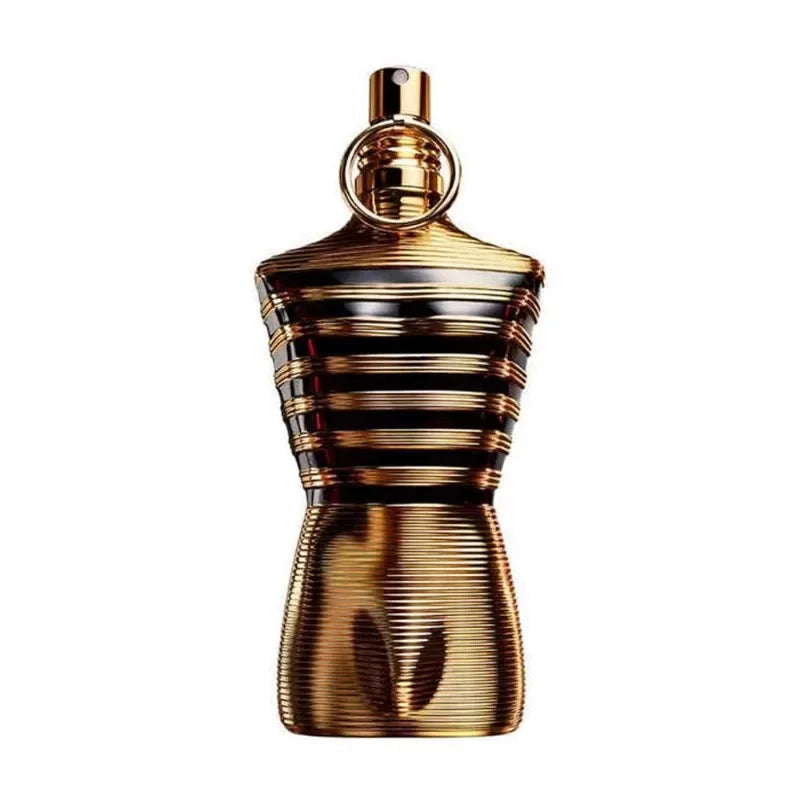 Jean Paul Gaultier men's Pheromone cologne bottle in 100ml EDP, sleek design with silver accents, on a neutral background.