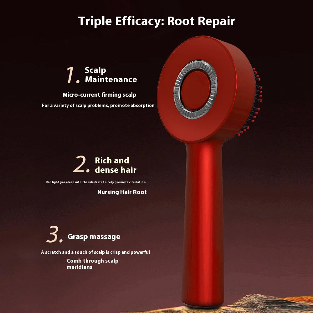 Showlu Smart General red light scalp massager hair growth comb with ergonomic handle and sleek design for scalp stimulation.