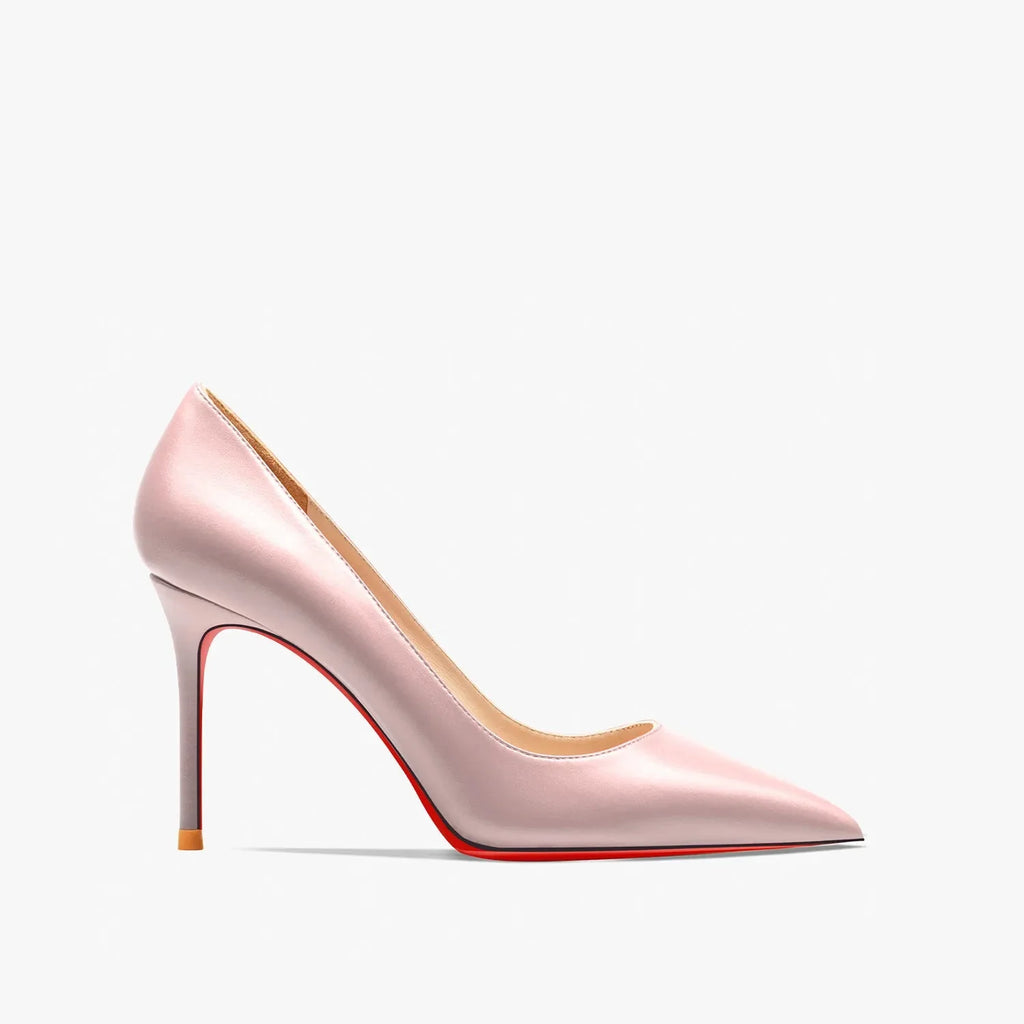 Red women's high heel pumps with 12cm pointed toe heels, stylish and elegant footwear from SHOWLU FASHION STORE.