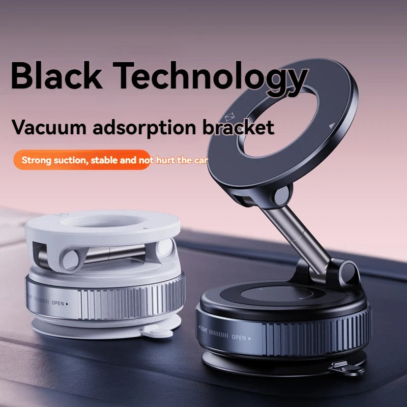 Showlu Smart General magnetic phone holder attached to a car dashboard, holding a smartphone securely with a sleek design.