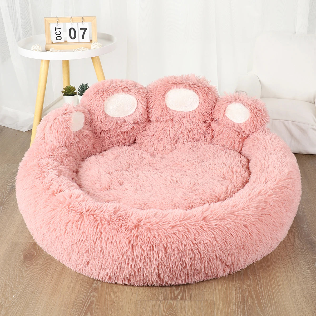 Large BeiYu Pet Fluffy Dog Bed from Showlu Fashion Store, warm, breathable sofa mat for cozy winter comfort for dogs.