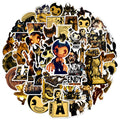 Set of 50 waterproof vinyl Bendy and The Dark Revival horror game stickers featuring colorful, detailed character and logo designs.
