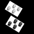 ARRMA 1/7 Limitless 8S aluminum wheel hex nut and lock nut, compatible with gear box, shown on a vehicle wheel.