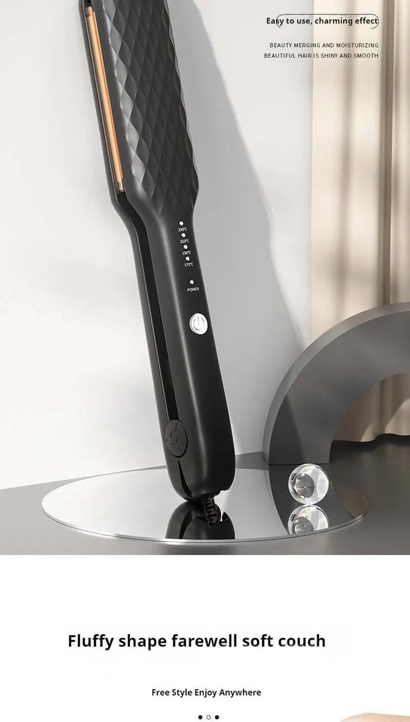 Showlu Smart General hair crimper tool with textured plates for creating waves and volume in hair styling.