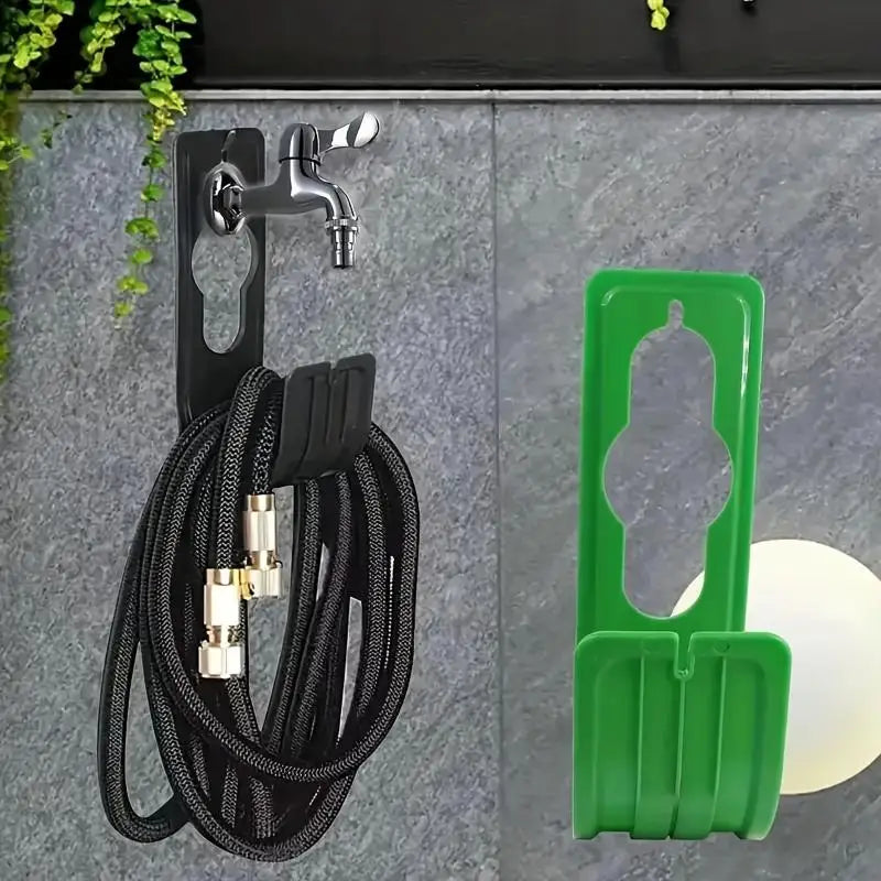 Showlu Smart General wall mount hose holder with durable metal construction and easy wall installation for garden organization
