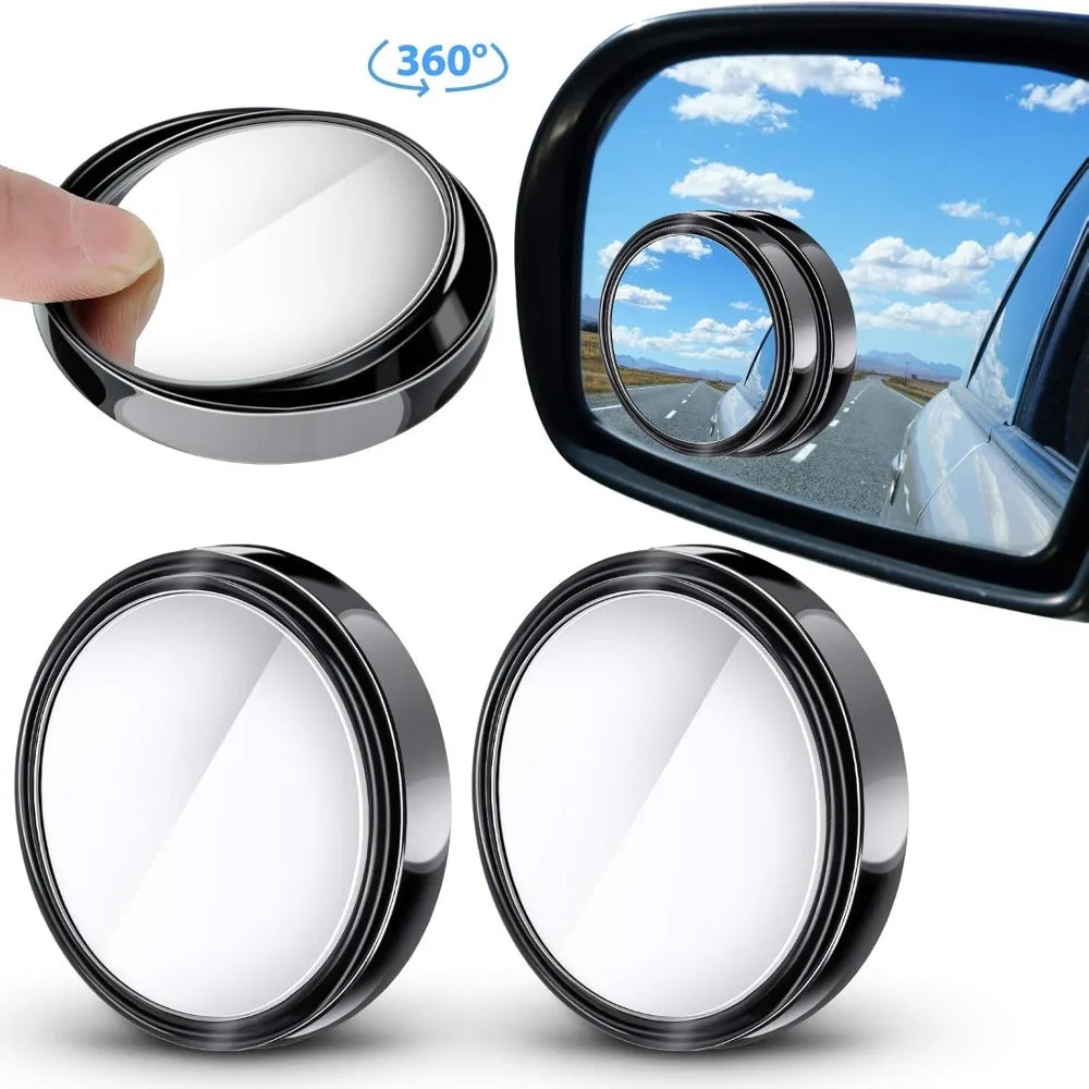 Showlu Smart General Car Blind Spot Mirror Pro mounted on a vehicle, enhancing visibility and safety for drivers.
