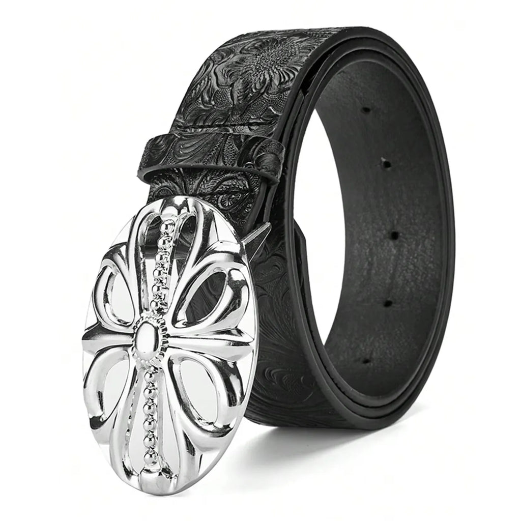 Retro men's bohemian style belt from Showlu Fashion Store, featuring personalized punk rock design for jeans, dresses, and casual wear.