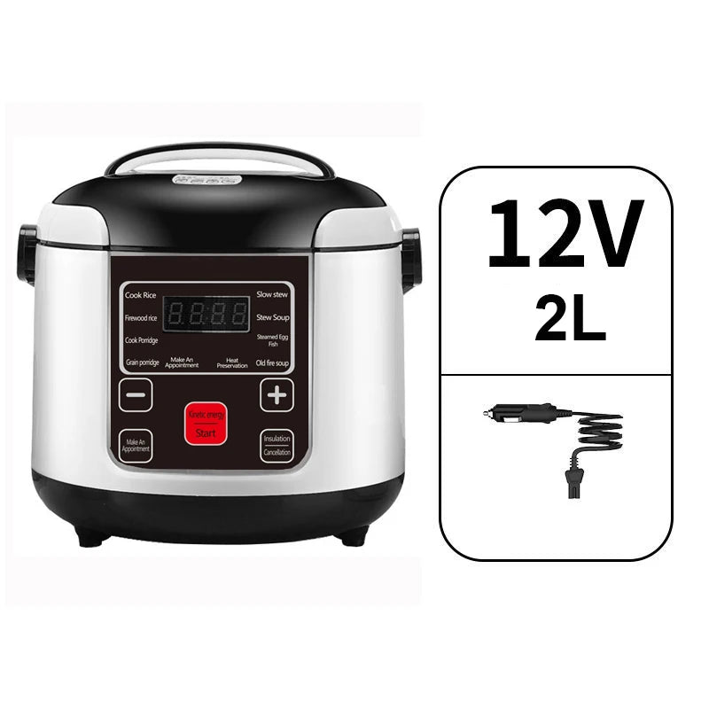 Mini electric rice cooker by Showlu Smart General, 2L capacity, portable design with 200W power, shown in the image.