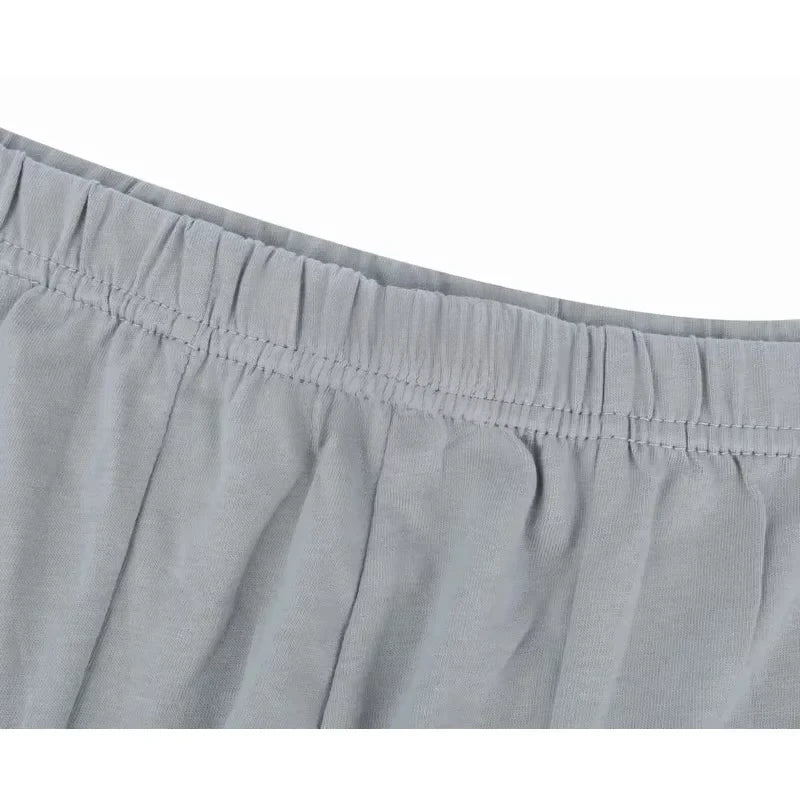 Showlu men's 100% cotton boxer briefs in plus size 8XL-10XL, loose fit, 4-pack, displayed on a neutral background.
