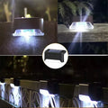 Solar waterproof deck step lights by Showlu Smart General illuminating outdoor stairs with energy-efficient LED lights.