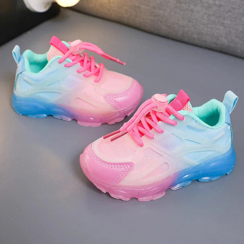 Children's breathable mesh sneakers by SHOWLU FASHION STORE, lightweight and designed for kids' comfortable walking shoes.