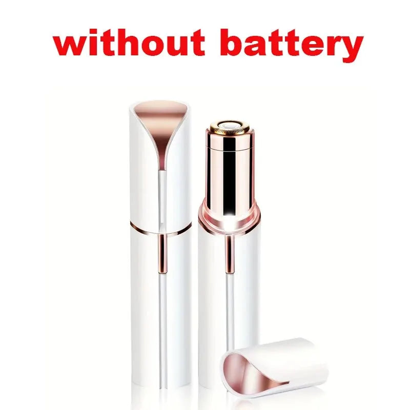 Portable electric facial hair remover by Showlu Fashion Store, painless shaver for smooth skin and precise hair removal.