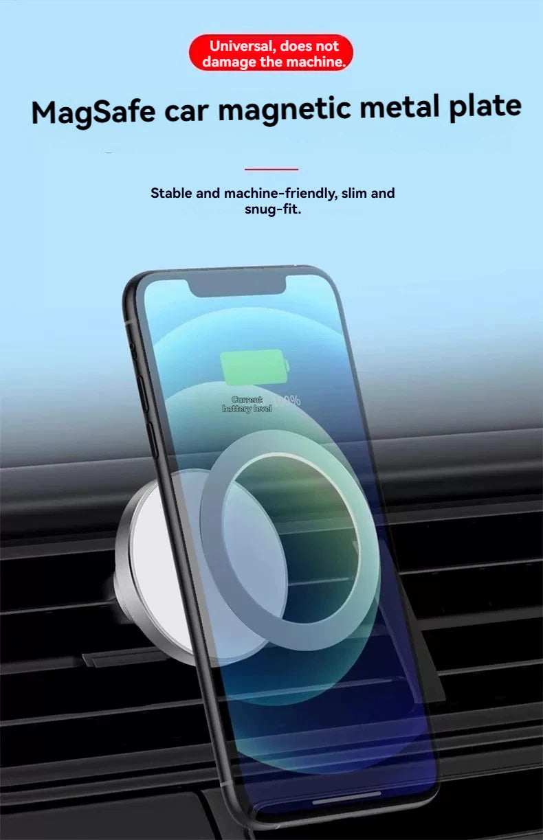 Showlu Smart General magnetic phone holder with a sleek design, holding a smartphone securely in a car or on a desk.