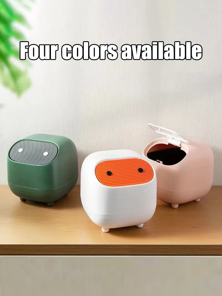 Showlu Smart General mini bathroom trash can with a compact, sleek design for bathroom waste disposal.