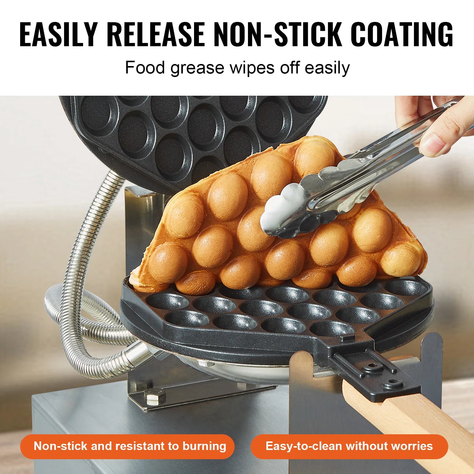Showlu Smart General Mini Waffle Maker Shapes with colorful, fun waffle patterns ready for breakfast or snack time.