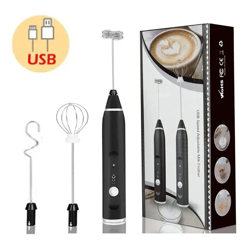 Showlu Smart General mini coffee frother for creating creamy foam, compact handheld device with a sleek design.