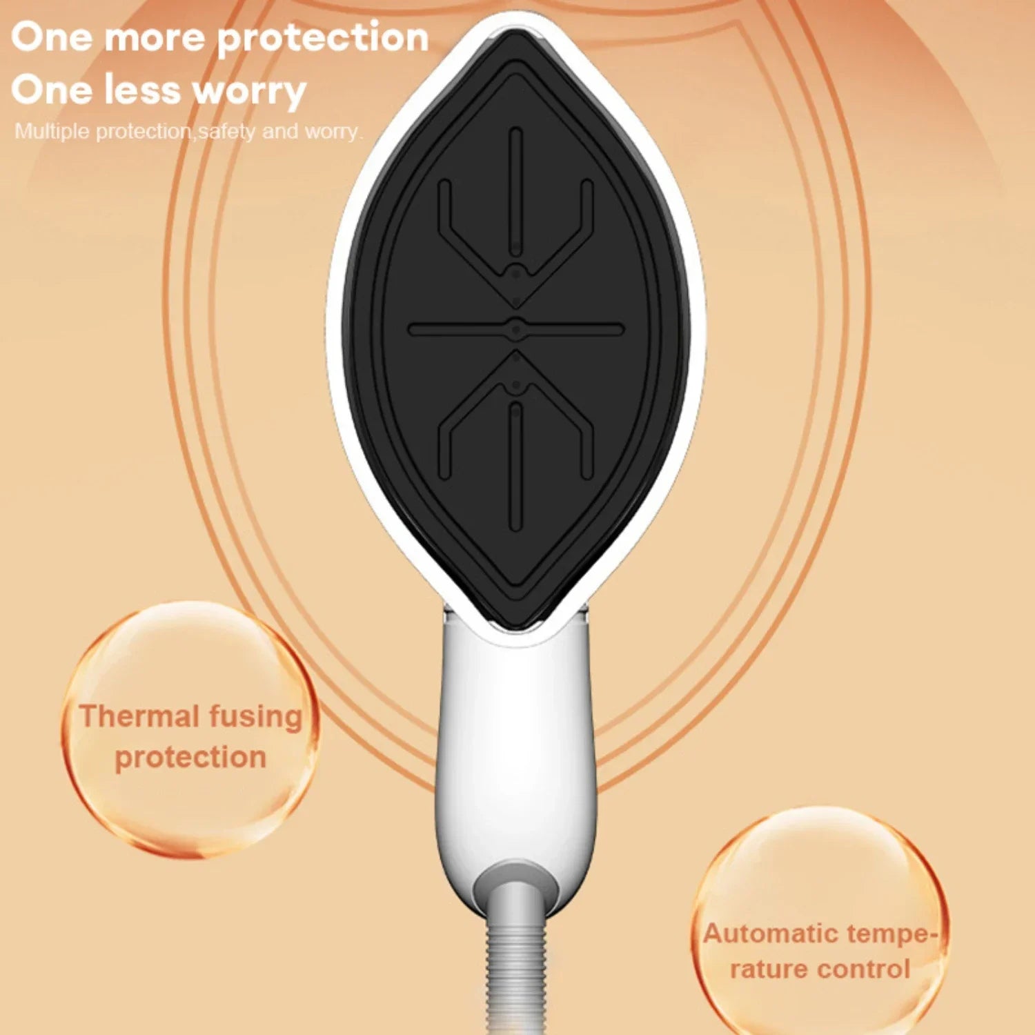 Showlu Smart General Tinsol 1100W portable garment steamer iron with water tank and steam nozzle for wrinkle removal.