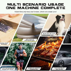 Electric Goddess 1500W Electric Brushless Air Blower Jet Turbo Blower 200M/S Car Dryer Dust Blowing Tools For Dewalt 20V Battery