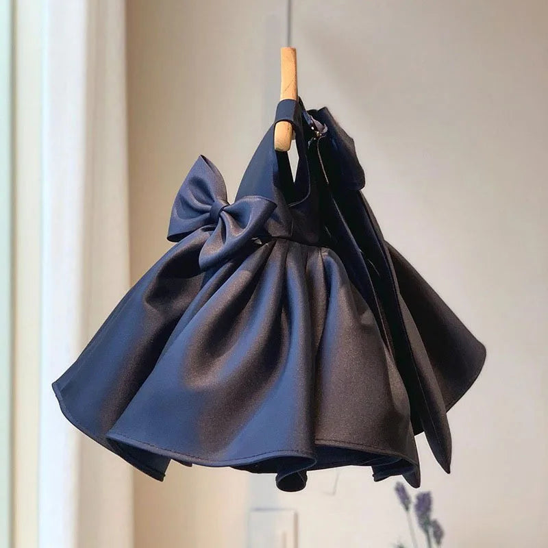 Showlu Fashion Girls' birthday party dress with bows, suitable for ages 1 to 8, featuring a princess-style design for special occasions.
