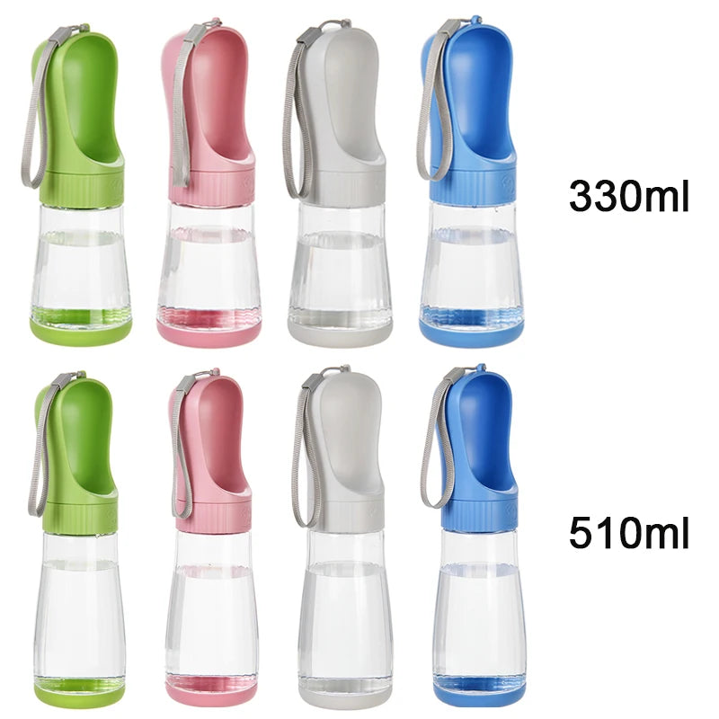 Showlu Smart General pet portable water bottle with built-in dispenser and lightweight design for easy hydration on the go.